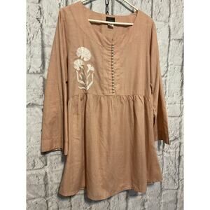 Artizara Pearl Accent Embroidered Dress Tunic 3XL (16)
